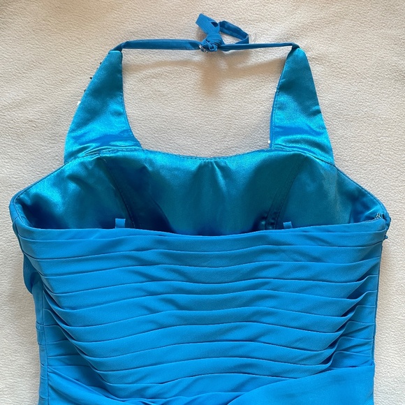 EUC Dasha's Cocktail A-Line Dress in Blue Size 4 - Picture 4 of 8